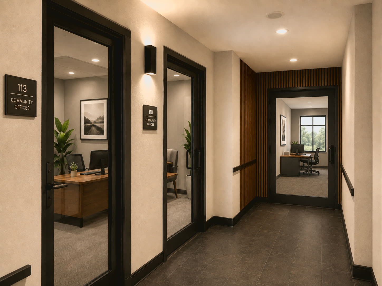 Proposed community offices and board room